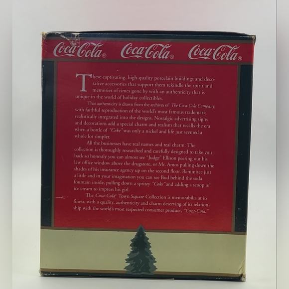1992 Coca-Cola Town Square Collection Gilbert's Grocery Christmas Village Lights - Picture 4 of 5